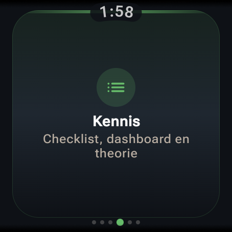 Own the Route op Wear OS, scherm 3 van 11